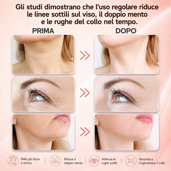 Neck & Face Lift Pro™ – Dispositivo Massaggiatore LED Anti-Rughe e Lifting Viso